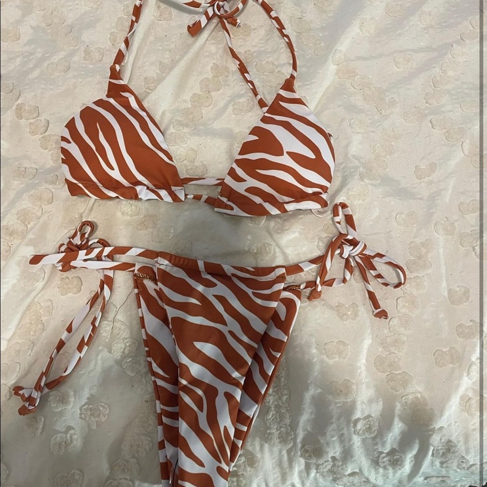 Zebra print bikini